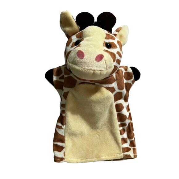 Melissa & Doug Safari Buddies Giraffe & Monkey Hand Puppets Plush Stuffed Animal - Picture 4 of 6